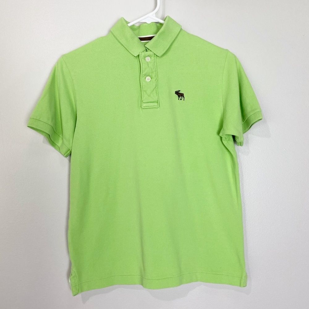 Abercrombie Boys Bright Green Polo